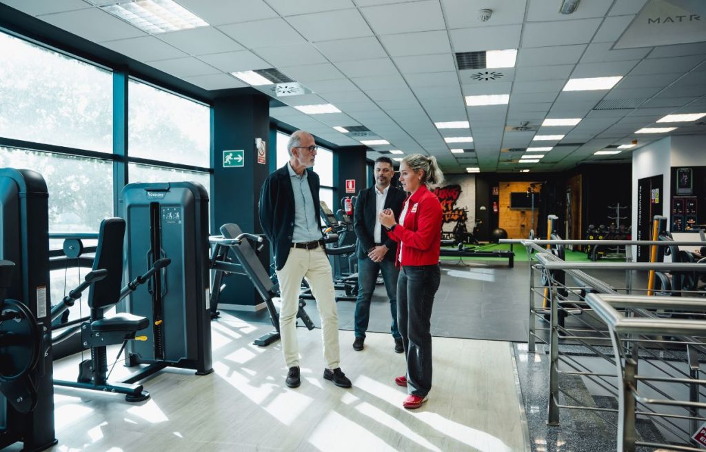 Estefanía Fernández em las oficinas de Matrix Fitness